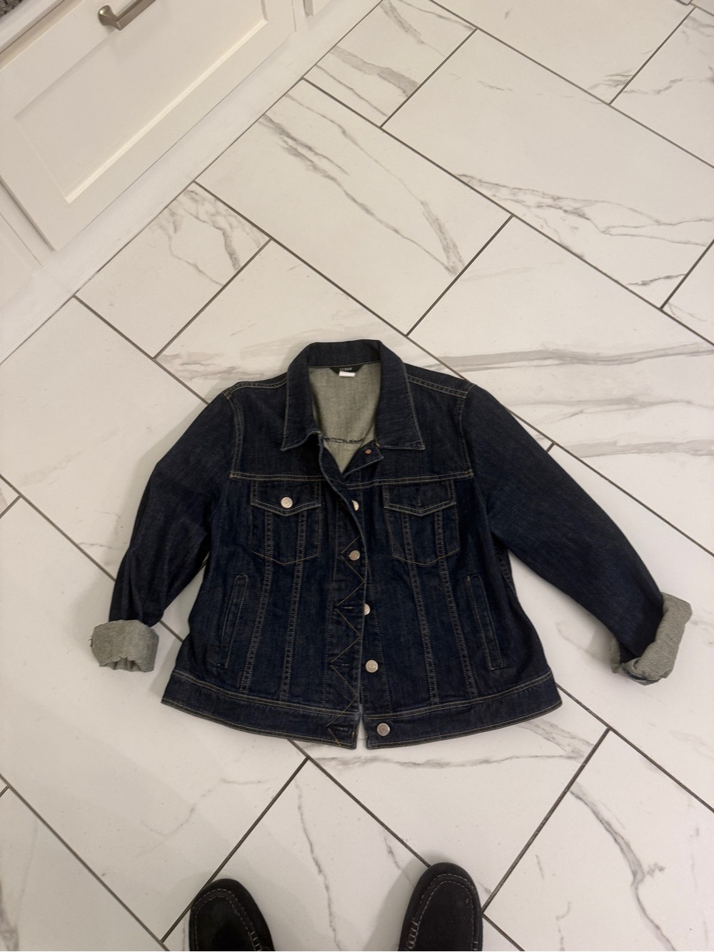 J. Crew Dark Blue Denim Jean Jacket